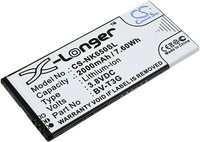 Akku FüR Handy, Smartphone Microsoft Lumia 650 3,8V 2000Mah/7,6Wh Li-Ion Schwarz