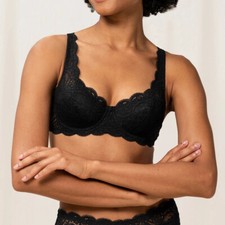 Triumph Lace Bra Amourette 300 WHP Black, Demi Underwired Bras