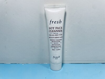 FRESH - SOY FACE CLEANSER - RICH IN AMINO ACIDS - FOR FACE & EYES - 0.6 OZ - NEW