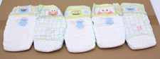 Lot of 5 Pampers Baby Size 5 Sesame Street Vintage Diapers Disposable NOS