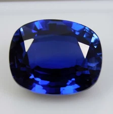 CERTIFIED 15.65 Ct Natural Kashmir Blue Sapphire Cushion Cut Untreated Gemstone