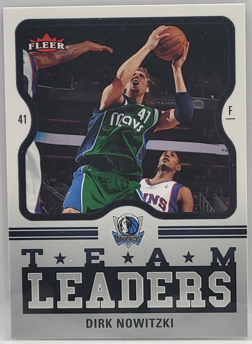 06-07 Fleer Team Leaders Dirk Nowitzki HOF Insert Card
