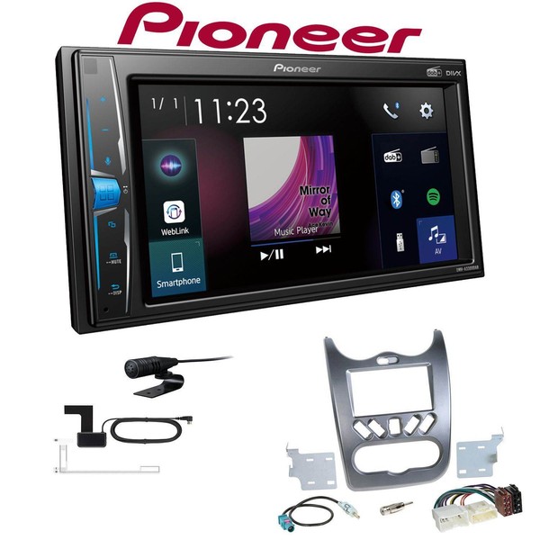Pioneer Multimedia Autoradio Bluetooth Dab+ FüR Dacia Logan 2008-2011 Grau-image