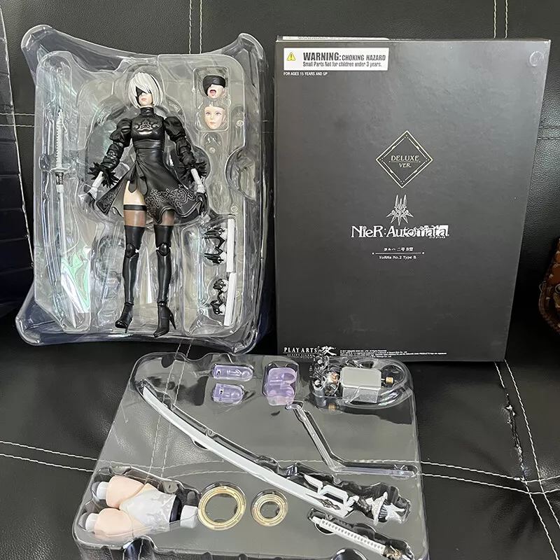 Square Enix NieR Automata Play Arts Kai 2B YoRHa No. 2 Type B Deluxe Ver.  Figure (black)