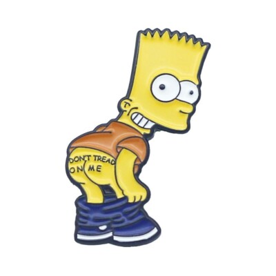 Die Simpsons Bart Simpson Emaille Pin Abzeichen treten Sie nicht auf mich Cartoon Geschenk