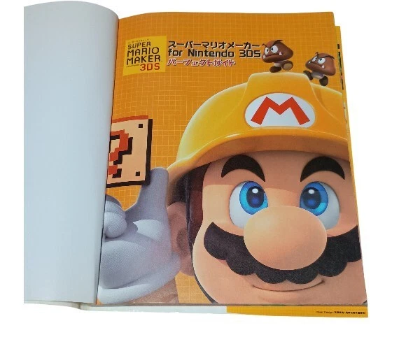 Super Mario Maker Nintendo 3DS Perfect Guide Book Japanese Official Strategy - Image 3 of 4