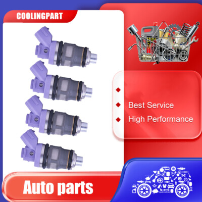Set of 4 Fuel Injector 23250-76010  For Toyota Previa Estima 2.4L 2TZFE 91-97