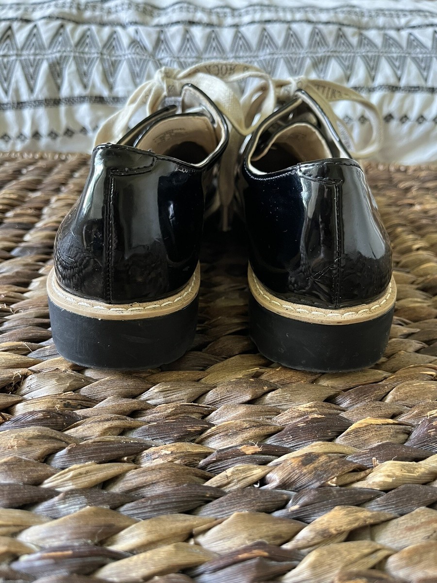 Zara kids Black Leather Shoes size 38/ US 6/7 Zara Kids Shiny Black Patent Leather Oxford Shoes EU Size 38  main image 2
