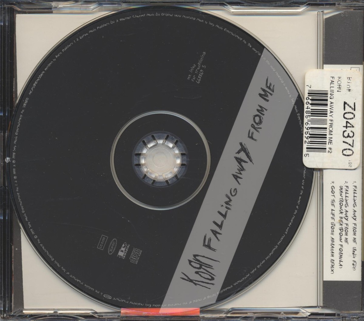 Korn - Falling Away From Me (3 Track CD) (NUMBERED LTD EDITION) CD