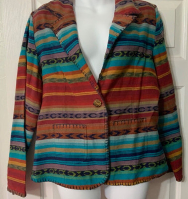 Mohito SE DONA STRIPE JACKET size Large Pre-owned