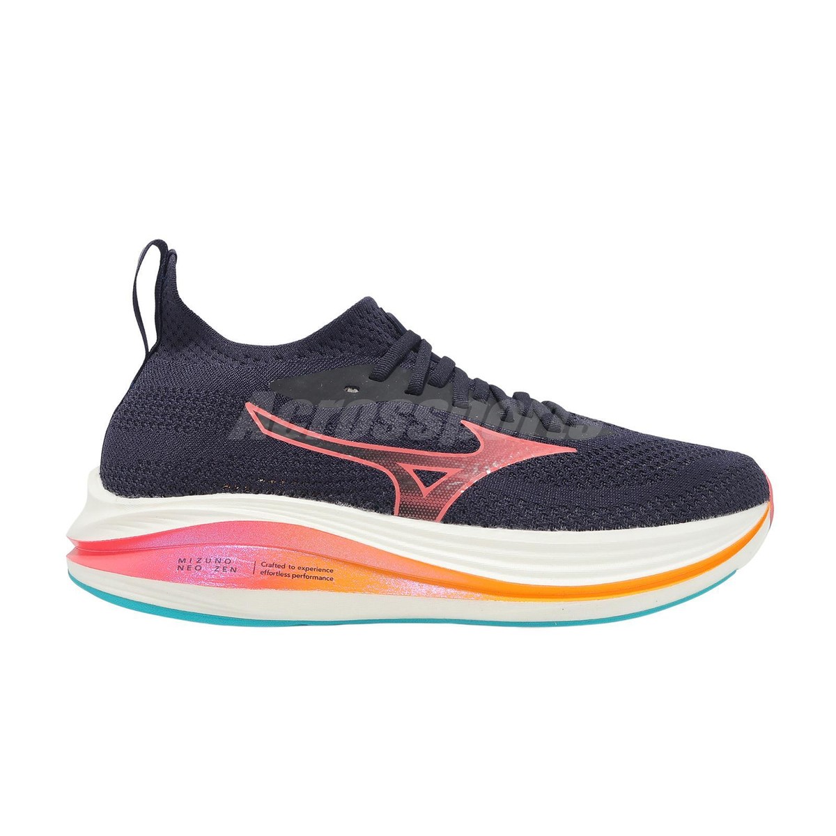 Mizuno Neo Zen Blue Orange White Men Road Running Jogging Shoes