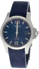 Longines Conquest VHP 41mm Blue Dial Rubber Men's Watch L3.716.4.96.9