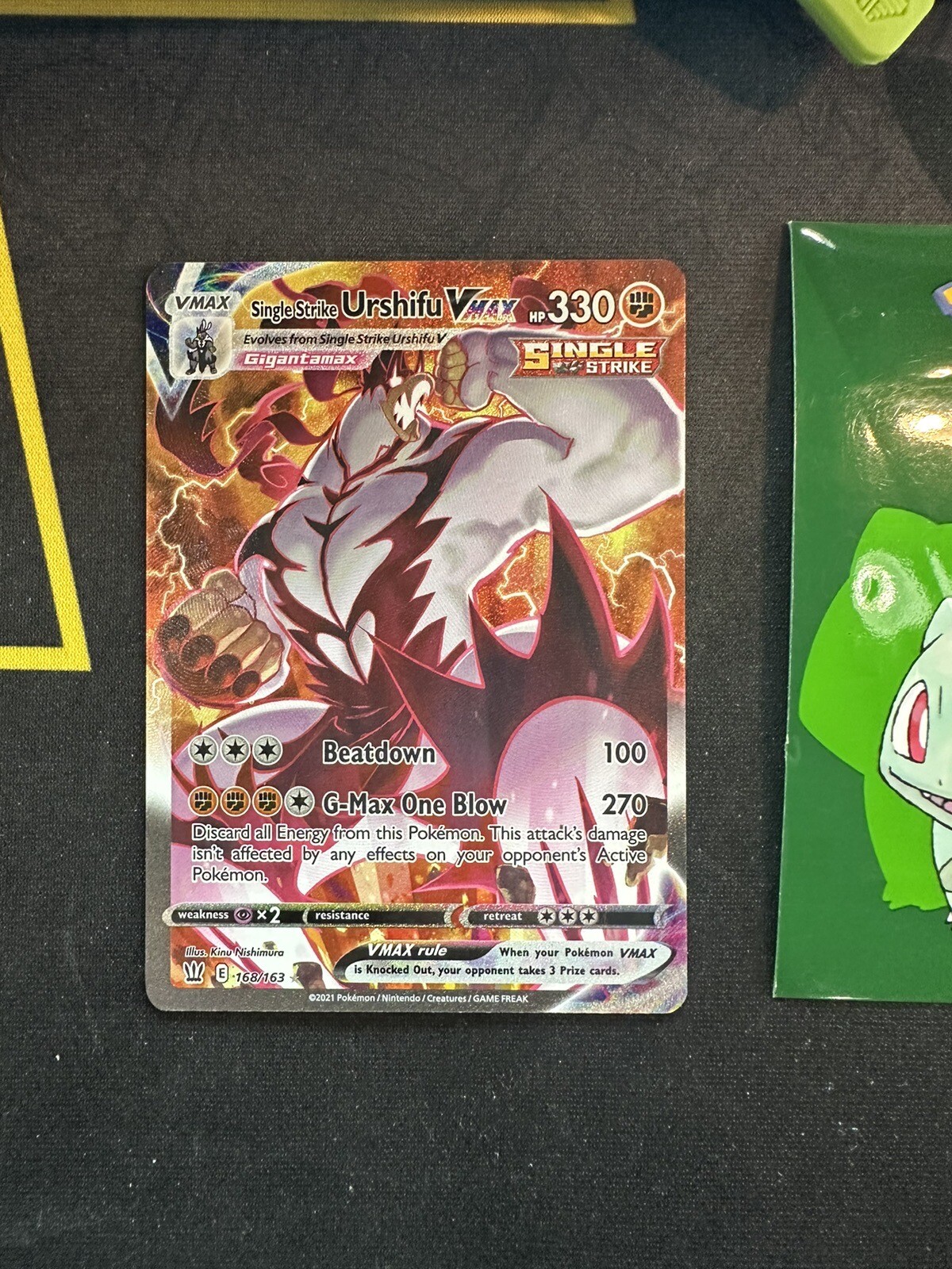 Pokémon Card Single Strike Urshifu VMAX 168/163 Via Battle Styles 085💎NM💎