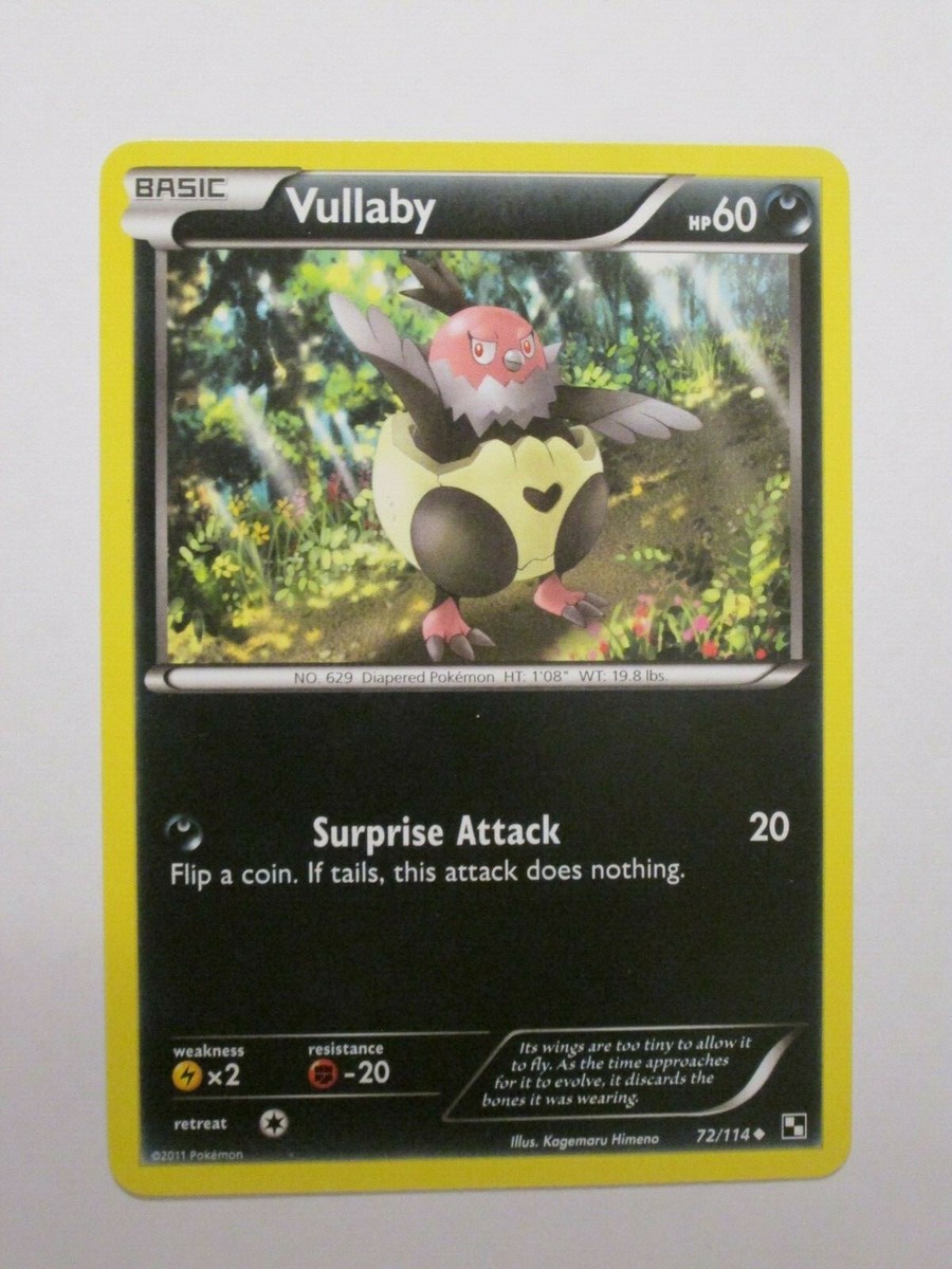 062PK072 - Vullaby - 72/114- Black & White - Uncommon- Q