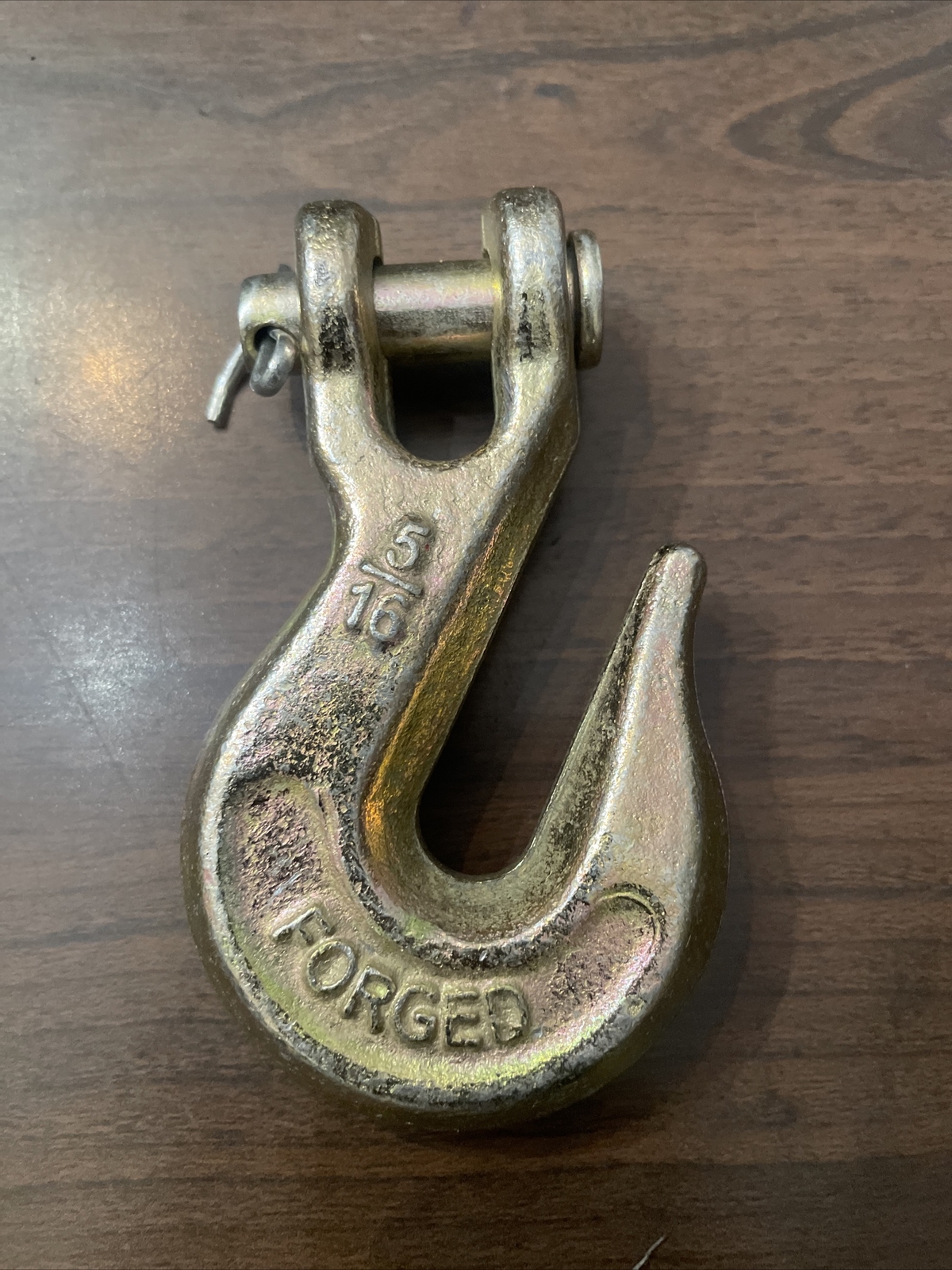 Trailer Hitch Clip 2-Pack G70 5/16" Clevis Slip Hooks For Flatbed Trucks &amp; Trailers - 4700lb Capacity Tie 4 Safe Transport Hooks