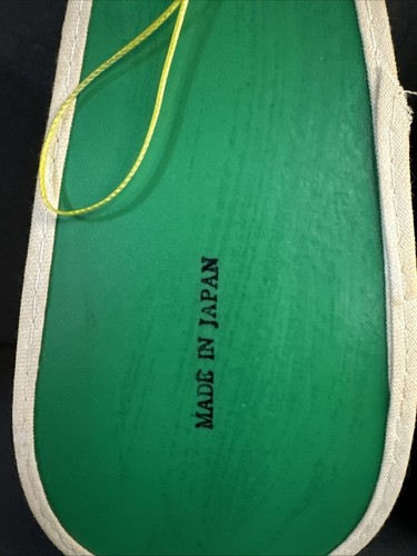 Ciabatta angelo di Natale vintage anni 50 60 ornamenti made in Japan verde oro - Foto 3 di 16