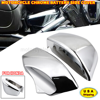 Chrome Battery Side Fairing Covers For Honda VTX1800 (2002-2008) – ABS Plastic, Left & Right Pair
