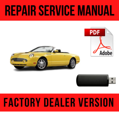 Ford Thunderbird 2002-2005 Factory Repair Manual USB