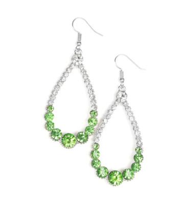 Paparazzi Token Twinkle Green Earrings - New