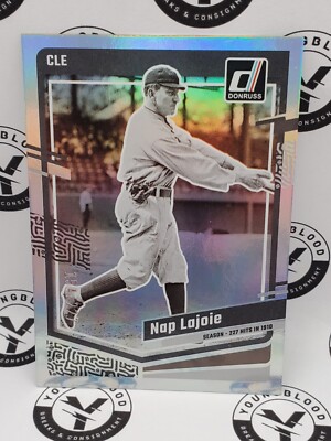 2023 Donruss Baseball Base Season Stat Line #227 Nap Lajoie 154/227