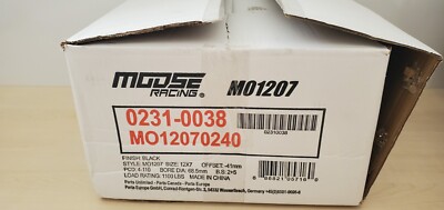 Moose Racing Steel Wheel 0231-0038 M01207 Schwarz grösse 12x 7