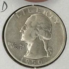 1950-D - D/D Washington Silver Quarter Choice XF