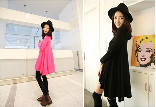 TS Ladies Cotton Asymmetric Oversized Baggy Loose Fit Long Sleeve Top T-shirt - Picture 2 of 11
