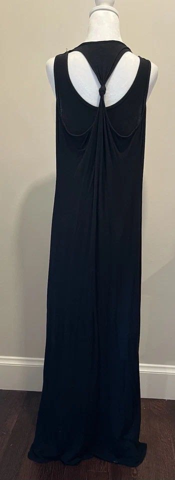 Женское длинное черное гоночное платье с узлом размер A Wet Seal - Изображение 2 из 4