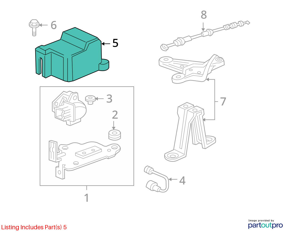 1991-2005 Acura NSX Accelerator Sensor Cover OEM 37996-PR7-J00 New Genuine