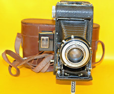 Vintage Kodak No.1 Kodamatic Camera Anastigmat f 4.5 103mm lens w/ Leather Case