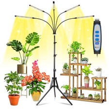 Grow Lights for Indoor Plants Full Spectrum, 100 LEDs Plant White 5-Head 