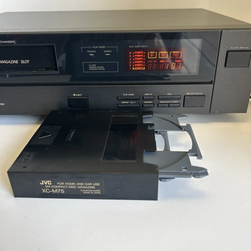 JVC 6 CD Compact Disc Automatic Changer Player XL-M97 6 Disc Magazine Working - Image 4 of 4