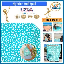 Extra Large Microfiber Beach Blanket Sandproof Windproof with Pockets  Umbre...