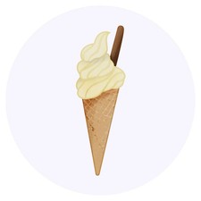 24 x 'Ice Cream Cone' Stickers (SK00018785)