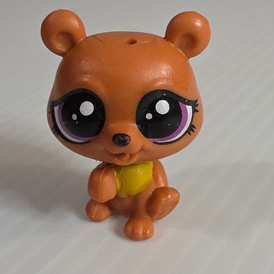 Hasbro Littlest Pet Shop Teensie Bear Mini Orange Fair #107