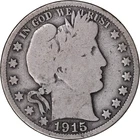 1915 50c Barber Half Dollar ~ Good