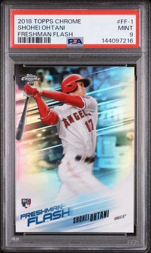 2018 TOPPS CHROME FRESHMAN FLASH #FF-1 SHOHEI OHTANI ROOKIE RC PSA 9