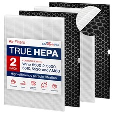 116130 HEPA Filter H with Winix 5500-2, AM80, 5510, 5520 Purifiers -True HEPA...