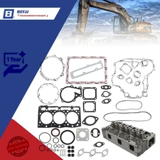 Complete Cylinder Head & Full Gasket Kit 16022-03043 For Kubota D1105 RTV1100