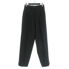 Used Jean Paul Gaultier Femme Tuck Tapered Pants Slacks 40 Black