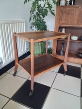 Vintage Mid Century Wooden Drinks Trolley Tea Trolley Hostess