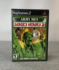 Army Men: Sarge's Heroes 2 (Sony PlayStation 2 PS2, 2001) + Manual