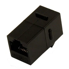 Keystone Jack Insert/Coupler Type - Cat 5E RJ45 Networking  Black