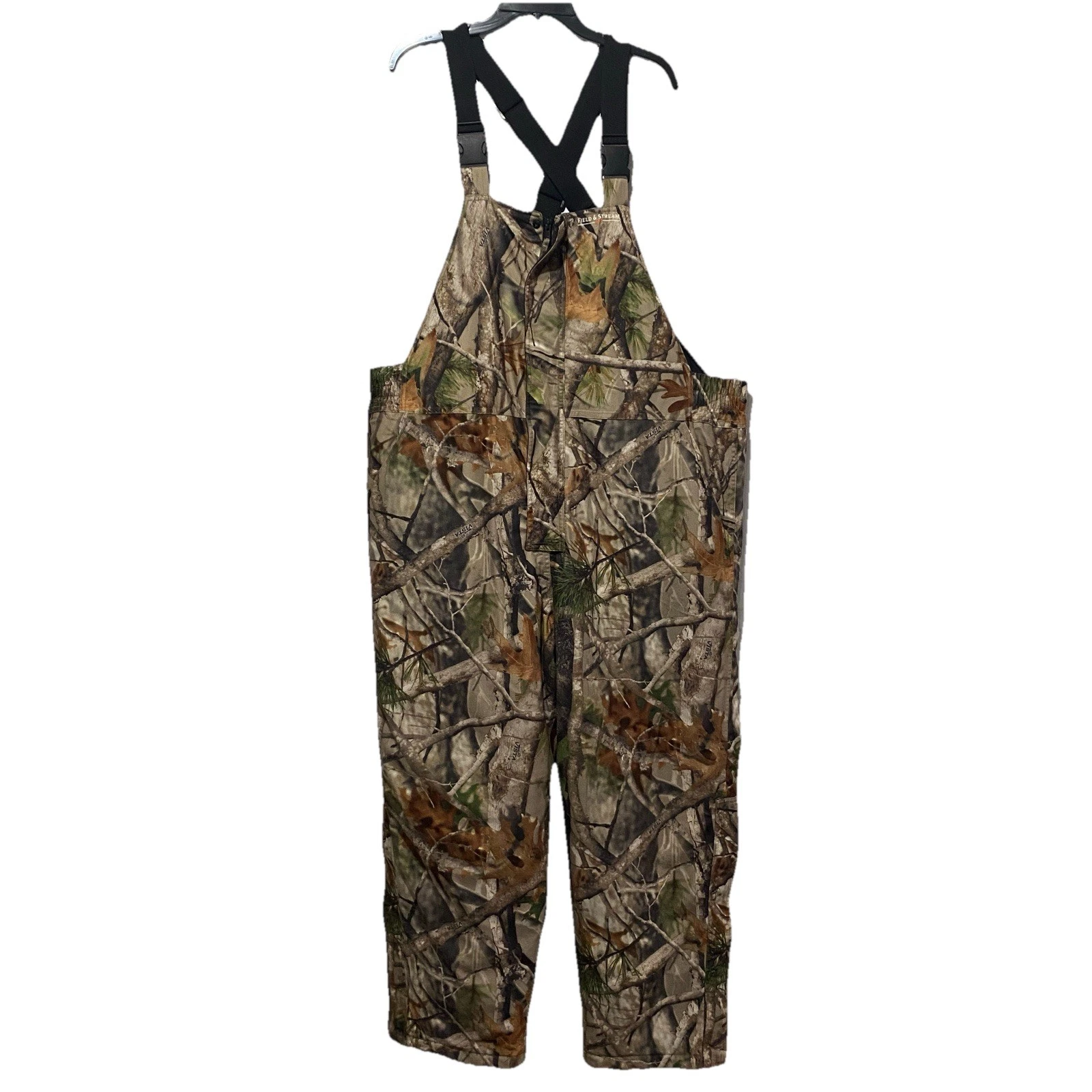 Field & Stream Overalls Mens XXL Camo Hunting HydroProof Insulated Bib Pants