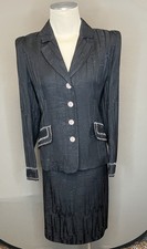 Vintage 80s Couture CHRISTIAN LACROIX Sz 46 Skirt Suit Amazing Condition