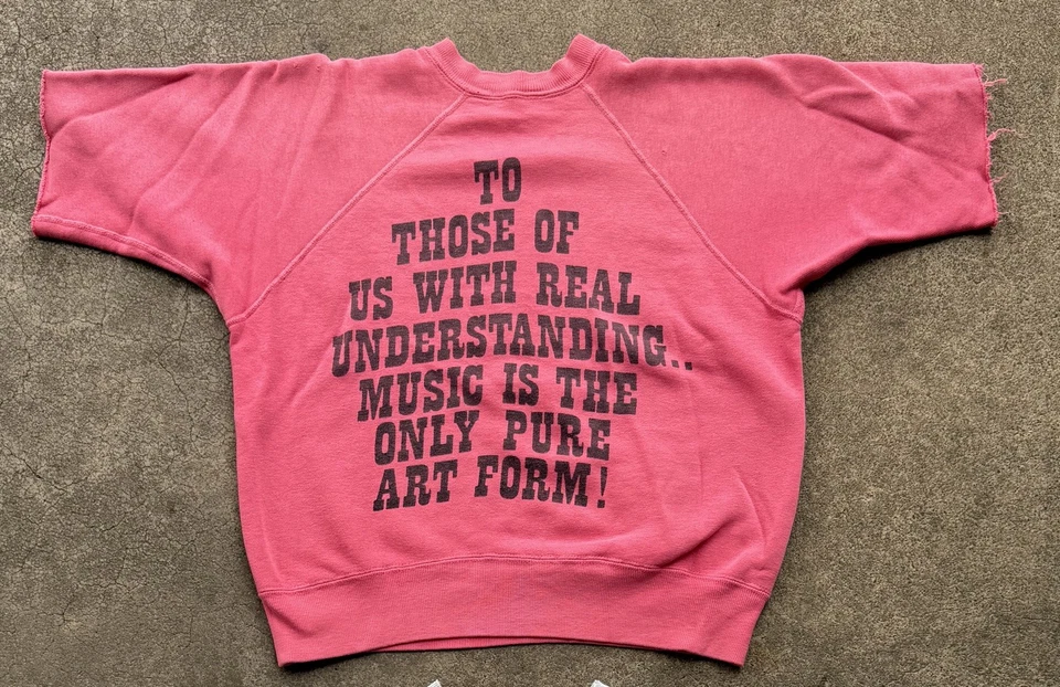 Vintage 1960’s Charlie Brown Schroeder Raglan Sweatshirt Pink SZ. M Mayo Spruce - Image 4 of 4