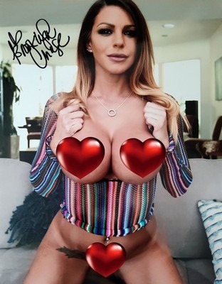 Brooklyn Chase Autogramm / Signiert / Signed 8x10 Foto (A4) - Erotik Model XXX