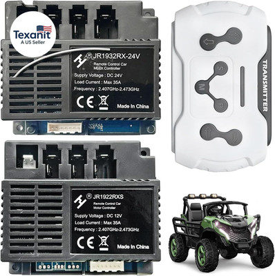 JR1932RX-24V Power Wheels Control Box with Remote Control,24Volt High Power Rece