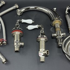 JADO Colonial Roman Tub Faucet Set 855/999/152 Platinum Nickel with Hand Shower