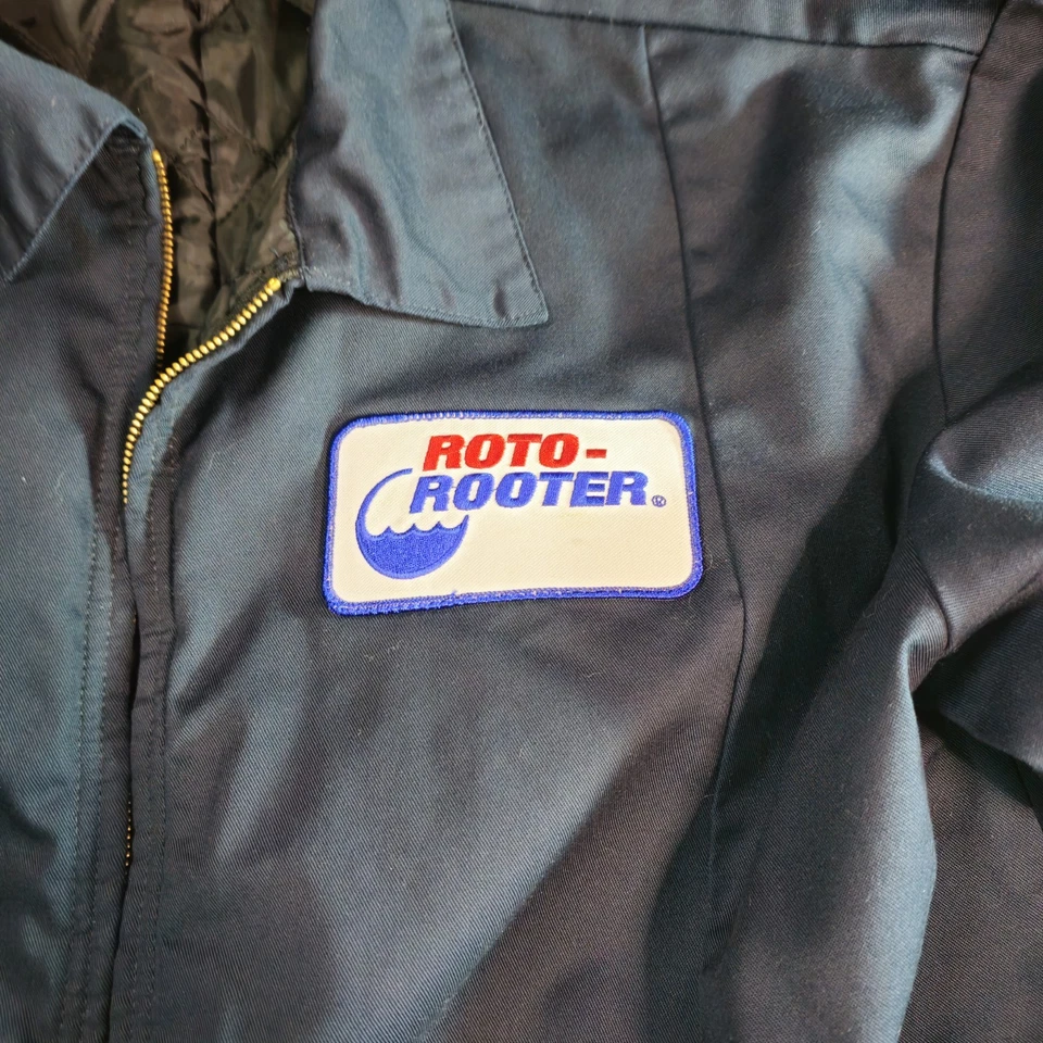 XL Work Jacket Uniform Cintas Unifirst Red Kap Insulated Lined Panel Coat - Image 2 of 4